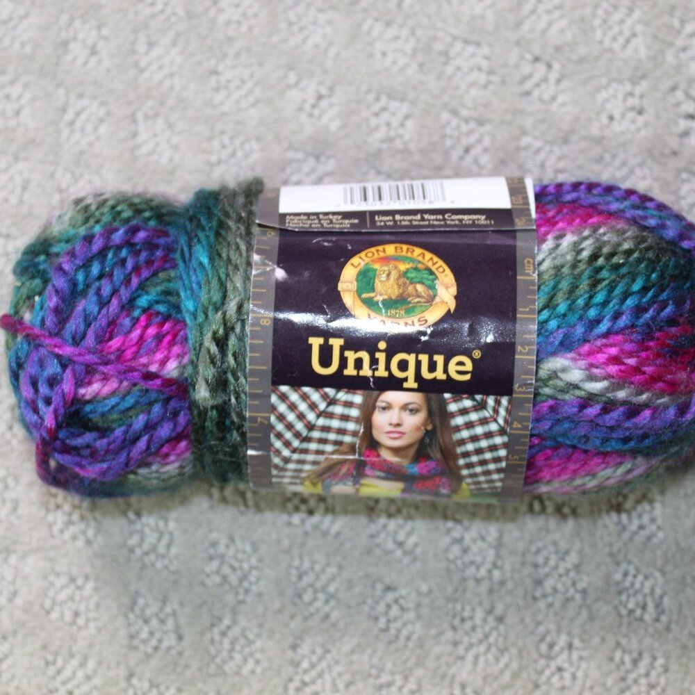 Lion Brand Unique Yarn #205 Grapevine 100% Acrylic 1 Skein Yarn 100 yds